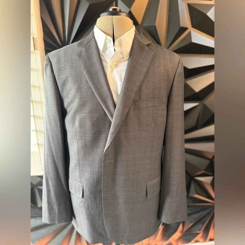 Brooks Brothers Classic Fit (Regent) Checkered Sport Coat 46R